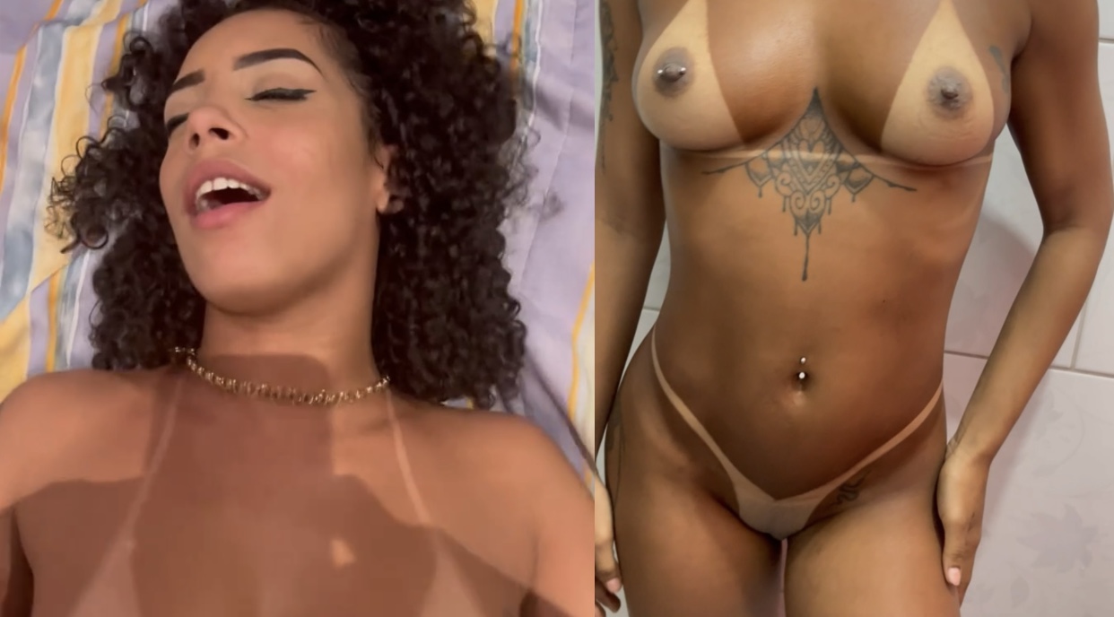 Joice Crazy morena com marquinha de fita. - Porno Privado